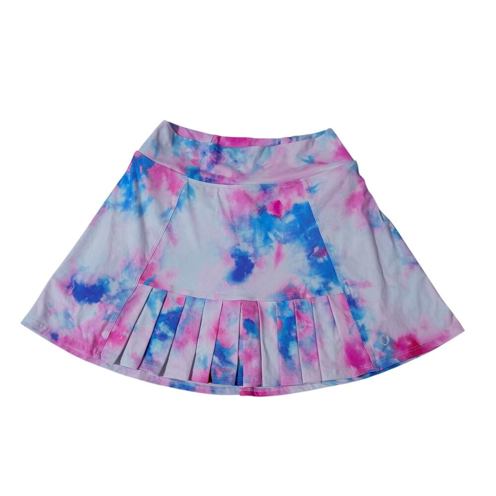 Dona Jo Multicolored Tie Dyed Pickleball Tennis Golf Skort, Size L (2)